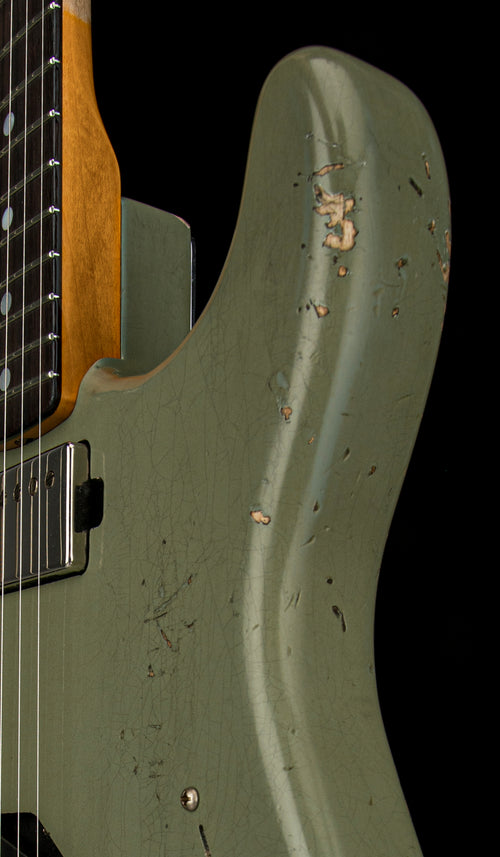 Fender Custom Shop 1966 Stratocaster SH Heavy Relic - Super Faded Aged Antique Olive Drab #88896