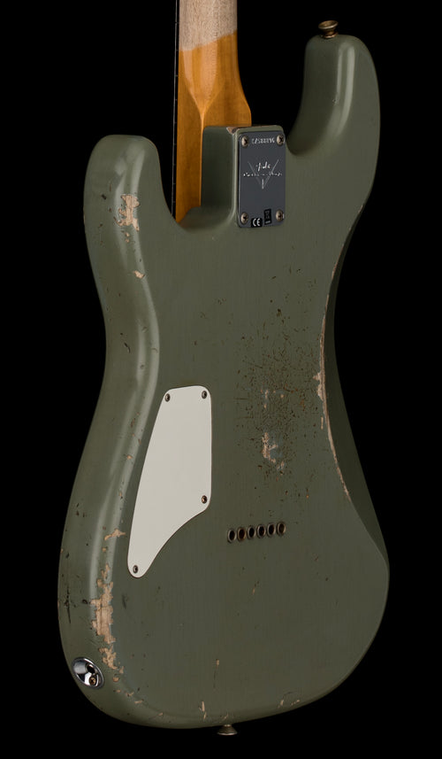 Fender Custom Shop 1966 Stratocaster SH Heavy Relic - Super Faded Aged Antique Olive Drab #88896