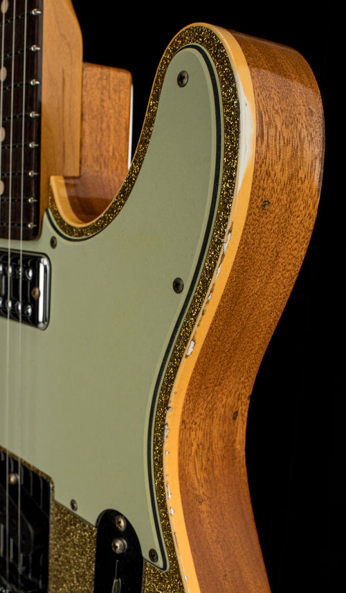 Fender Custom Shop Dual Stack HS Telecaster Relic - Gold Sparkle Top #47839