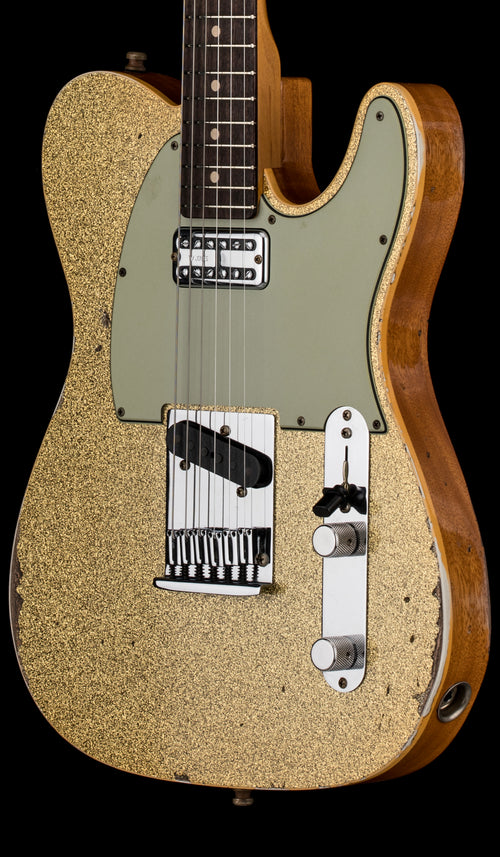 Fender Custom Shop Dual Stack HS Telecaster Relic - Gold Sparkle Top #47839