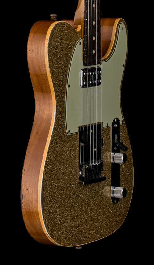 Fender Custom Shop Dual Stack HS Telecaster Relic - Gold Sparkle Top #47839