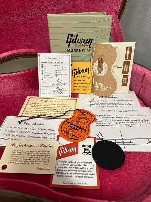 Gibson Custom Shop Limited Edition 1959 Les Paul Standard Reissue Murphy Lab Heavy Aged - Faded Peach Burst #61553