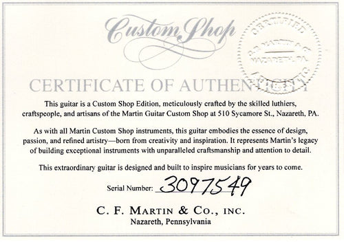 Martin Custom Shop D-28 Style Guatemalan Rosewood #97549 (Empire Music Spec)