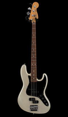 Used Fender Blacktop Jazz Bass (2011) - White Chrome Pearl #05592 with Gig Bag