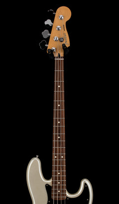 Used Fender Blacktop Jazz Bass (2011) - White Chrome Pearl #05592 with Gig Bag
