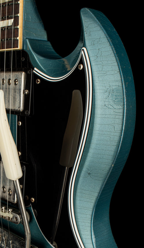Used Gibson Custom Shop 1964 SG Standard Murphy Lab Ultra Light Aged - Pelham Blue #03964 with Original Hard Case