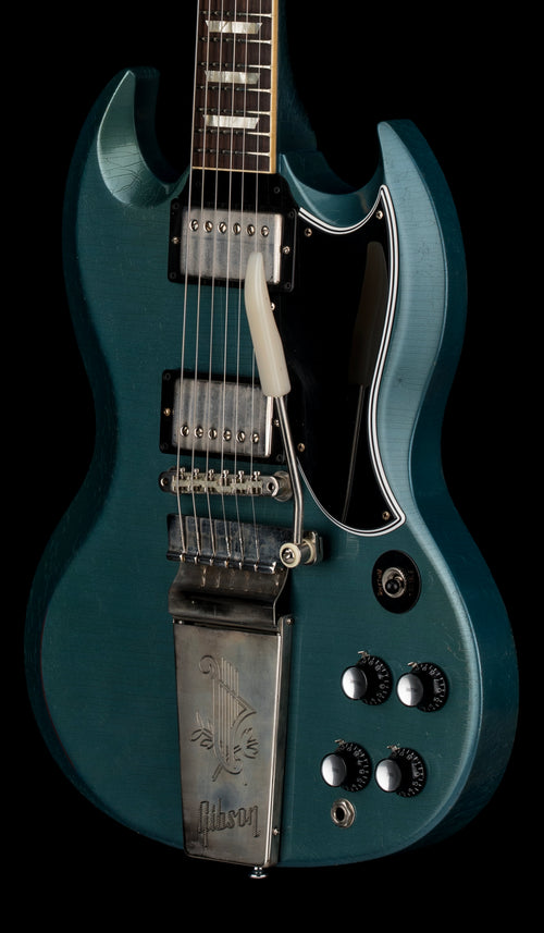 Used Gibson Custom Shop 1964 SG Standard Murphy Lab Ultra Light Aged - Pelham Blue #03964 with Original Hard Case