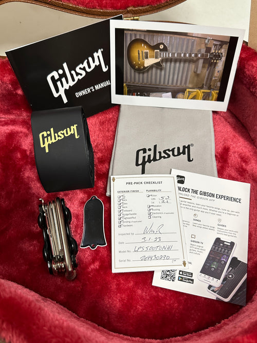 Used Gibson Les Paul Standard 50s (2023) - Tobacco Burst #30290 with Original Hard Case