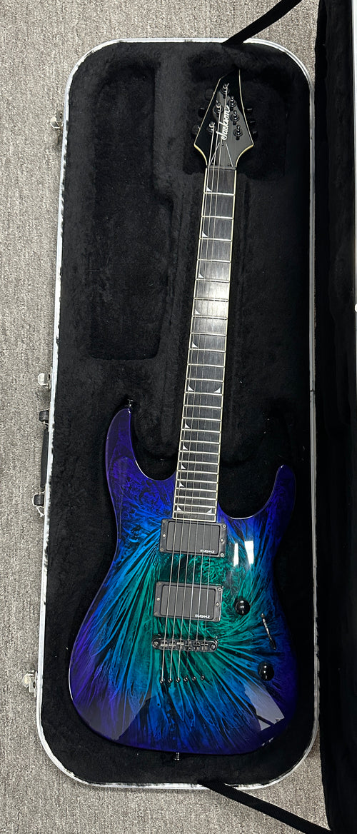 Used Jackson SLSMG Super Lightweight Soloist ('06-'11) - Eerie Dress Swirl #041708 with Hard Case