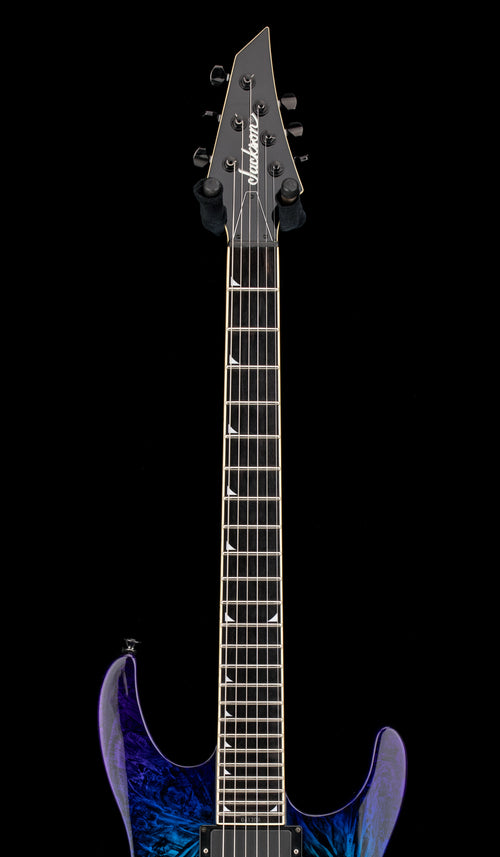 Used Jackson SLSMG Super Lightweight Soloist ('06-'11) - Eerie Dress Swirl #041708 with Hard Case