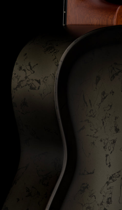 Used National NRP-B 14-Fret Resonatior - Black Rust #18917 with Original Hard Case