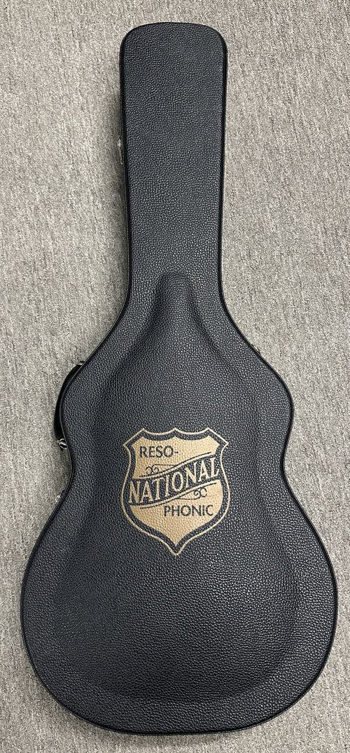 Used National NRP-B 14-Fret Resonatior - Black Rust #18917 with Original Hard Case