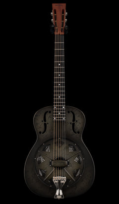 Used National NRP-B 14-Fret Resonatior - Black Rust #18917 with Original Hard Case