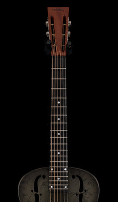 Used National NRP-B 14-Fret Resonatior - Black Rust #18917 with Original Hard Case