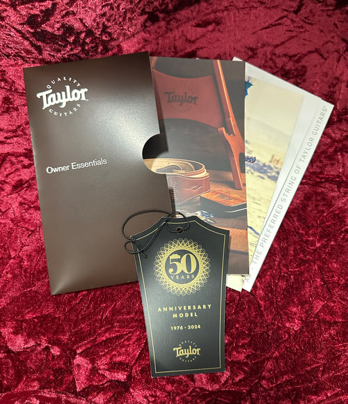 Used Taylor 50th Anniversary 858e LTD (2024) - Natural #14014 with Original Hard Case