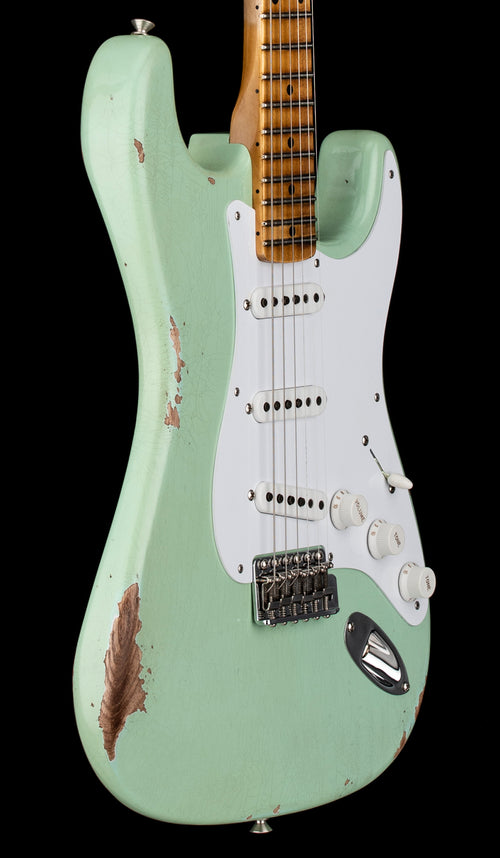 Fender Custom Shop Limited Edition Fat 1954 Stratocaster Relic with Closet Classic Hardware - Super Faded Aged Surf Green #0506