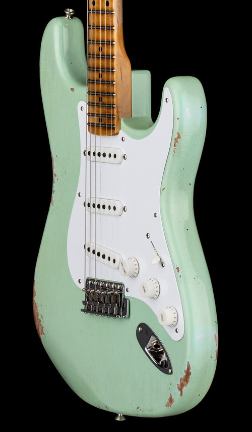 Fender Custom Shop Limited Edition Fat 1954 Stratocaster Relic with Closet Classic Hardware - Super Faded Aged Surf Green #0506