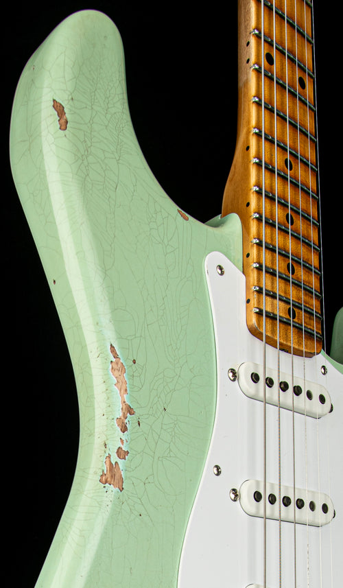 Fender Custom Shop Limited Edition Fat 1954 Stratocaster Relic with Closet Classic Hardware - Super Faded Aged Surf Green #0506