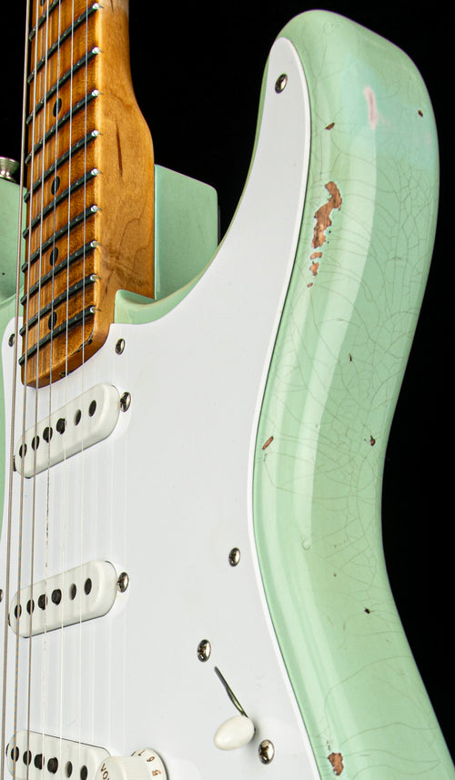 Fender Custom Shop Limited Edition Fat 1954 Stratocaster Relic with Closet Classic Hardware - Super Faded Aged Surf Green #0506