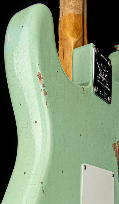 Fender Custom Shop Limited Edition Fat 1954 Stratocaster Relic with Closet Classic Hardware - Super Faded Aged Surf Green #0506