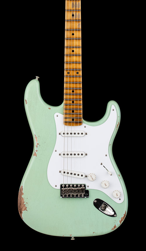 Fender Custom Shop Limited Edition Fat 1954 Stratocaster Relic with Closet Classic Hardware - Super Faded Aged Surf Green #0506