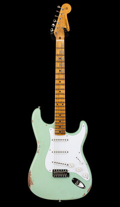 Fender Custom Shop Limited Edition Fat 1954 Stratocaster Relic with Closet Classic Hardware - Super Faded Aged Surf Green #0506