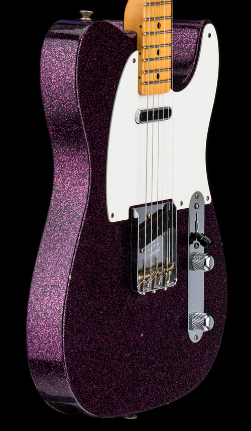 Fender Custom Shop Tomatillo Telecaster Journeyman Relic - Super Faded/Aged Magenta Sparkle #25806