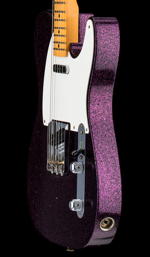 Fender Custom Shop Tomatillo Telecaster Journeyman Relic - Super Faded/Aged Magenta Sparkle #25806