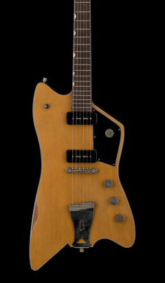 Used Gretsch Custom Shop Masterbuilt Gonzalo Madrigal G6199 Caddy Bo Relic (2022) - Super Faded TV Yellow #12396 with Original Hard Case