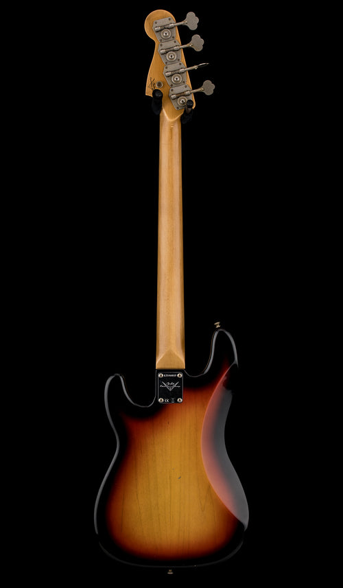 Fender Custom Shop 1966 Precision Bass Journeyman Relic - Faded Bleached 3-Tone Sunburst #88037