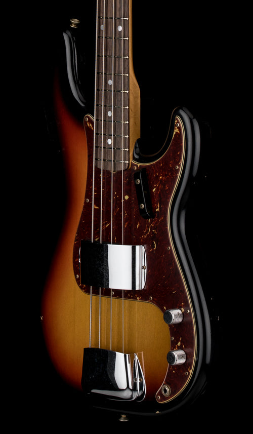 Fender Custom Shop 1966 Precision Bass Journeyman Relic - Faded Bleached 3-Tone Sunburst #88037