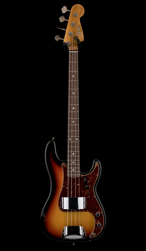 Fender Custom Shop 1966 Precision Bass Journeyman Relic - Faded Bleached 3-Tone Sunburst #88037