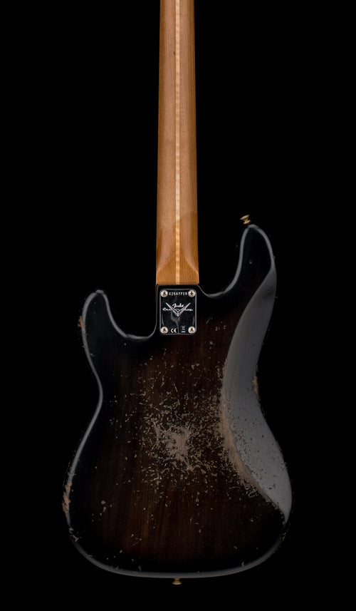 Fender Custom Shop Empire 58 Precision Bass Heavy Relic - Faded Aged Ebony Transparent #87719