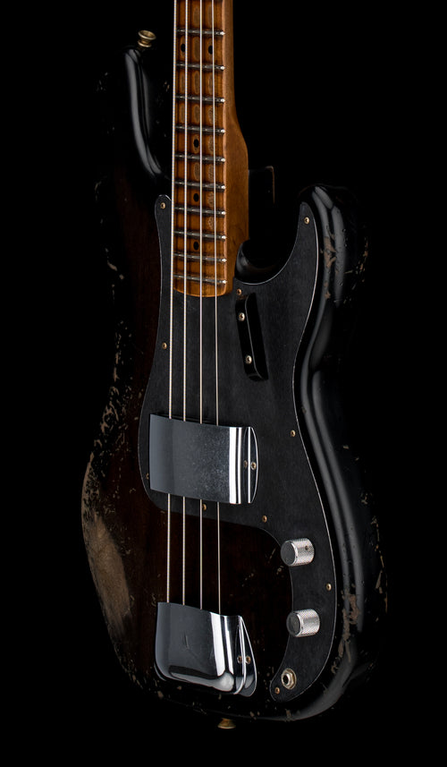 Fender Custom Shop Empire 58 Precision Bass Heavy Relic - Faded Aged Ebony Transparent #87719
