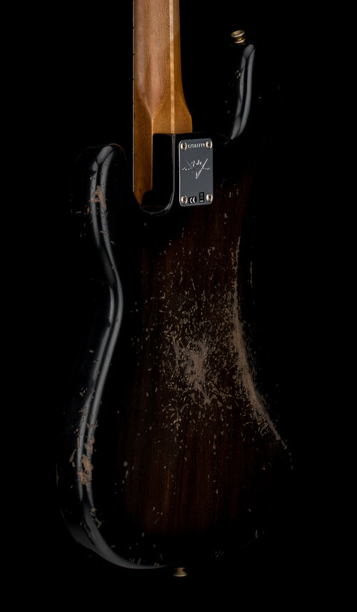 Fender Custom Shop Empire 58 Precision Bass Heavy Relic - Faded Aged Ebony Transparent #87719