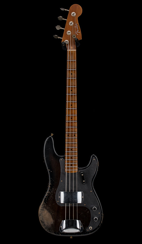 Fender Custom Shop Empire 58 Precision Bass Heavy Relic - Faded Aged Ebony Transparent #87719