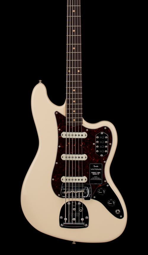 Fender Vintera III Early '60s Bass VI - Olympic White #14305