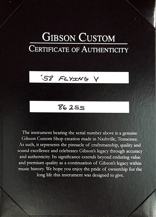 Gibson Custom Shop 1958 Mahogany Flying V - Antique Natural #86255