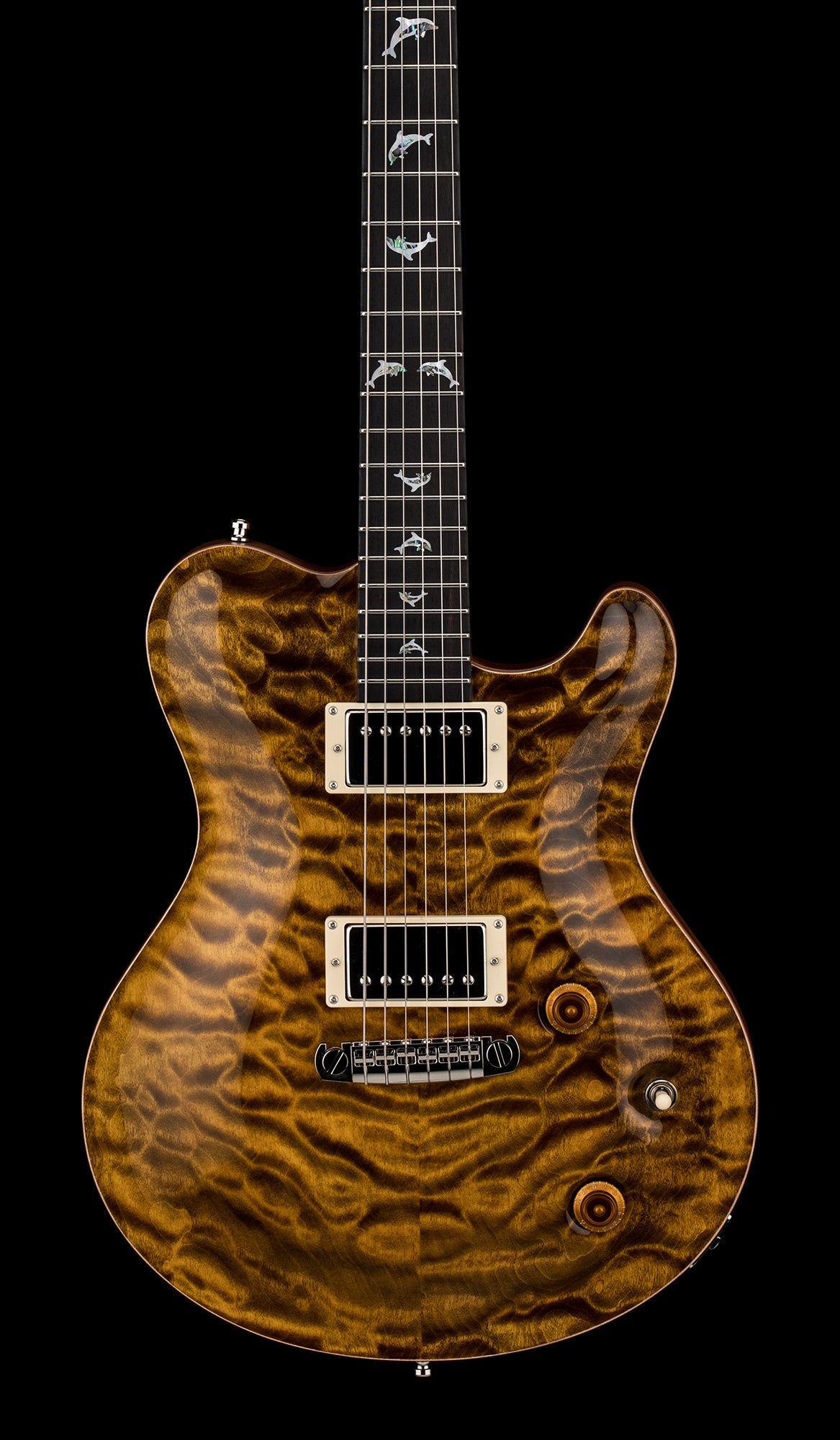 Nik Huber Guitars Dolphin II - Tigereye #65385 – Empire Music