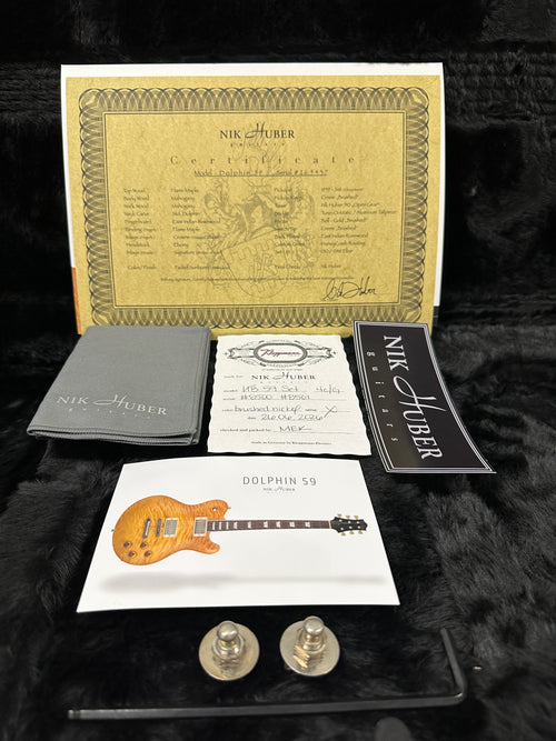 Nik Huber Guitars Dolphin '59 - Faded Sunburst #65437