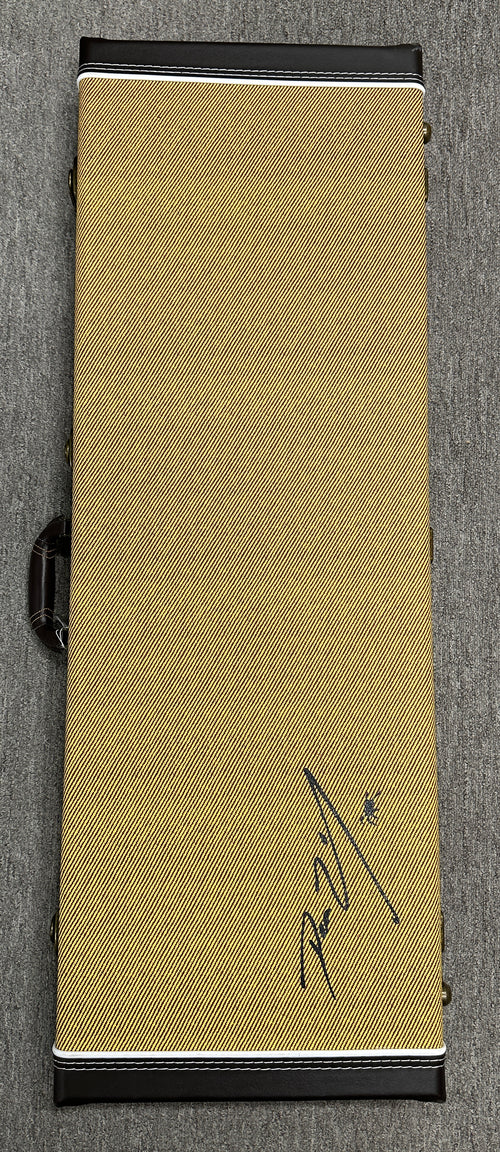 Used Dean Zelinsky Guitars Dellatera Engraved Paisley - Honey Gold #40777 with Original Hard Case