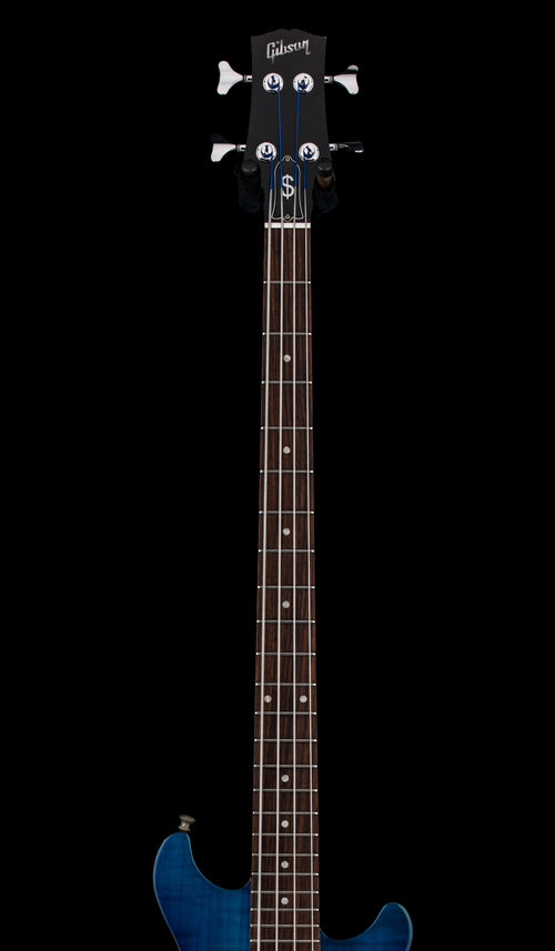 Used Gibson Guitar Of The Week #7 Les Paul Money Bass (2007) - Midnight Manhattan Blue #71343 with Original Hard Case