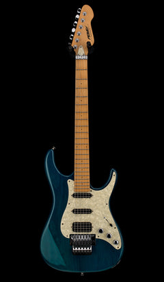 Used Peavey Axcelerator F (1994) - Transparent Blue #77574 with Gig Bag