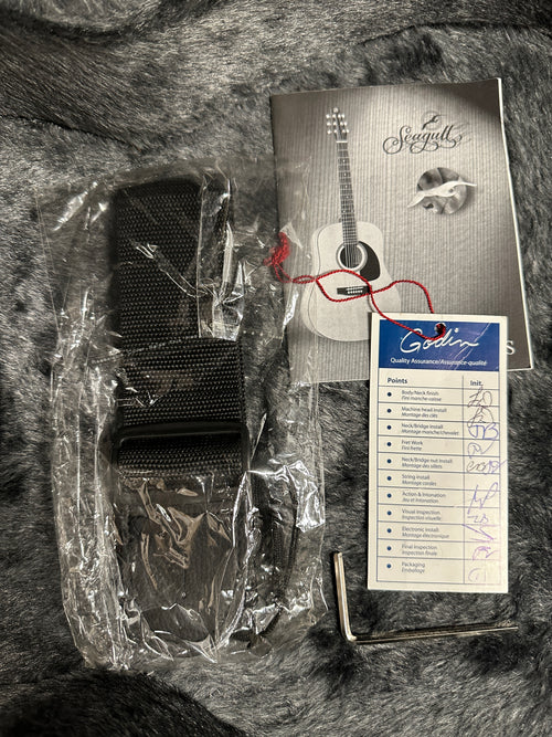 Used Seagull Artist Mosaic CW Folk QII - Natural #00462 with Original Hard Case