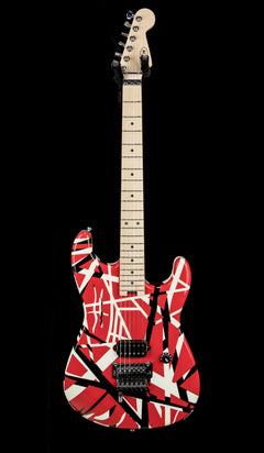 EVH Striped Series Red with Black Stripes #17401