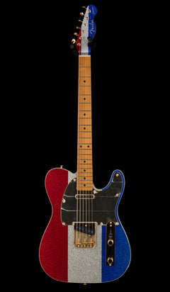 Fender Buck Owens Telecaster - Red, Silver, and Blue Sparkle #57185