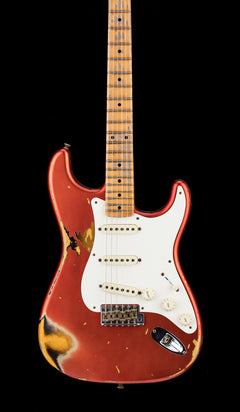 Fender Custom Shop Ltd '56 Stratocaster Heavy Relic - Super Faded Aged Candy Apple Red over 2-Tone Sunburst #61251