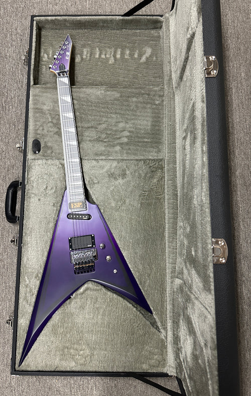 ESP E-II Alexi Ripped - Purple Fade Satin w/ Ripped Pinstripes #ES1703243 (Factory Demonstration Model)