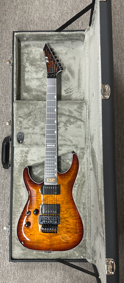 ESP E-II Horizon FR-II LH - Tiger Eye Sunburst #ES5323243 (Factory Demonstration Model)