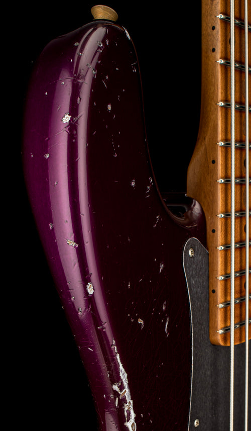 Fender Custom Shop Empire 58 Precision Bass Heavy Relic - Faded Aged Midnight Purple #78916